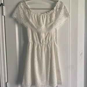 White lace dress